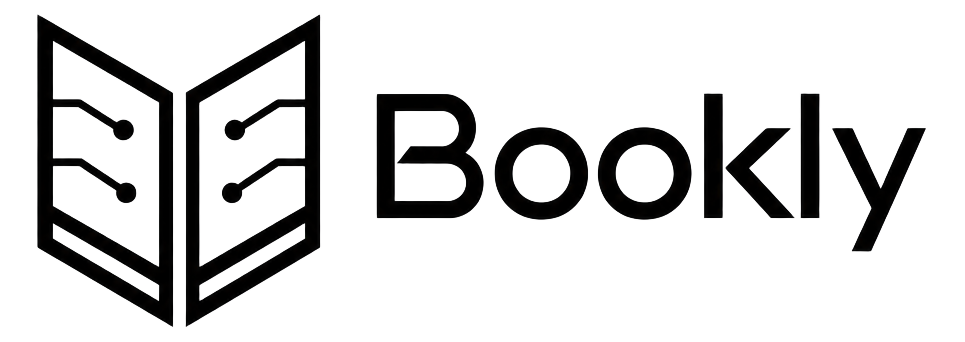 Bookly logo, black variant