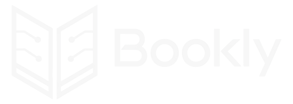 Bookly logo, white variant